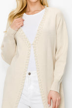 Load image into Gallery viewer, Syani Knitted Sweater Cardigan with Pearls