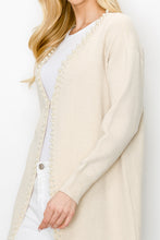 Load image into Gallery viewer, Syani Knitted Sweater Cardigan with Pearls