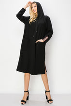 Load image into Gallery viewer, Kylia Crepe Knit Dress with Hoodie