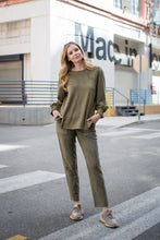 Load image into Gallery viewer, Alora Stretch Suede Top