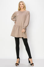 Load image into Gallery viewer, Alize Stretch Suede Tunic Dress