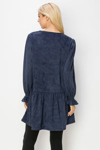 Alize Stretch Suede Tunic Dress