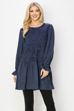 Load image into Gallery viewer, Alize Stretch Suede Tunic Dress