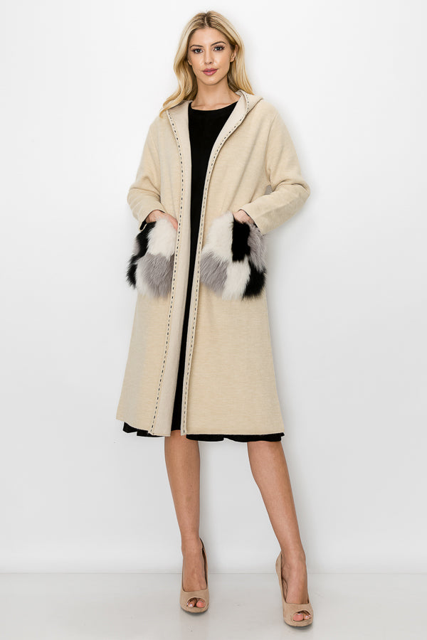 Sweater with deals fur pockets