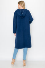 Load image into Gallery viewer, Stella Knitted Sweater Coat with Faux Fur Pockets