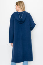 Load image into Gallery viewer, Stella Knitted Sweater Coat with Faux Fur Pockets