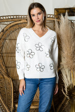 Load image into Gallery viewer, Sakura Knitted Sequin Flower Top
