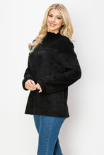Load image into Gallery viewer, Allie Suede Top with Ribbed Knit