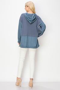Reinna Pointe Knit Top with Hoodie
