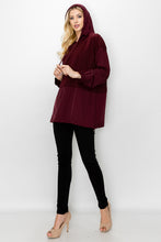 Load image into Gallery viewer, Reinna Pointe Knit Top with Hoodie