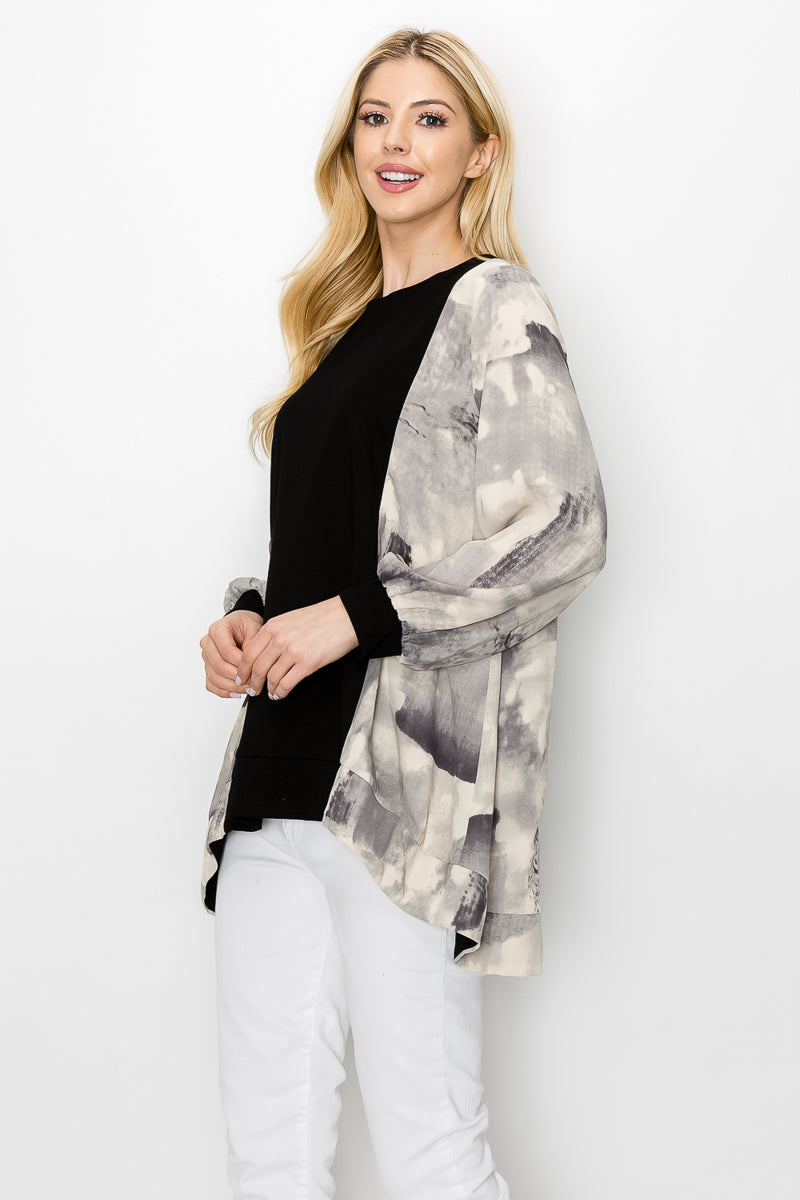 Regina Pointe Knit & Woven Top