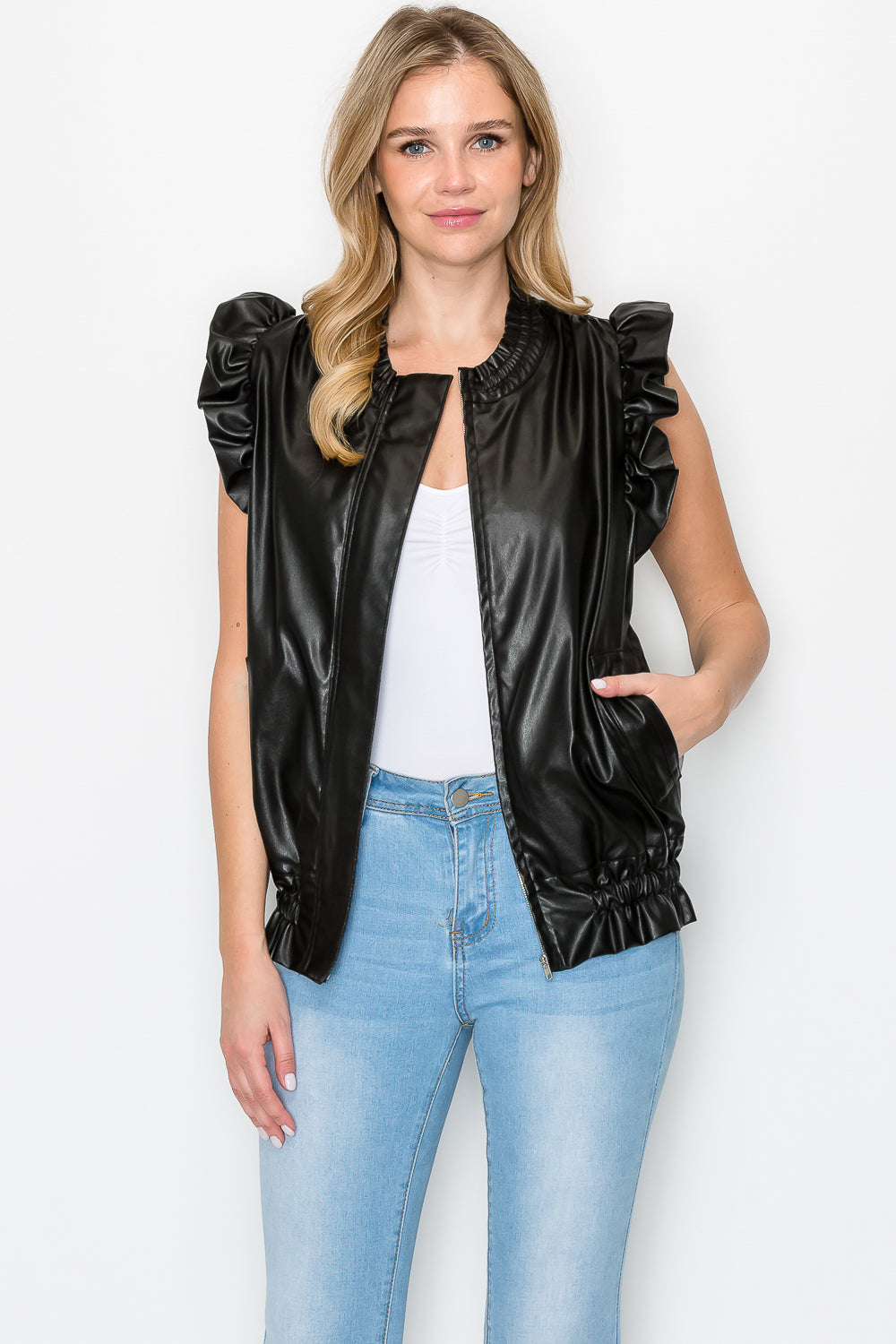 Jaide Leather Vest