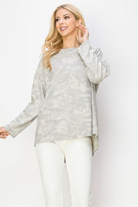 Amanda Suede Camouflage Top