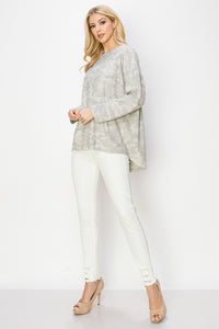 Amanda Suede Camouflage Top