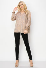 Load image into Gallery viewer, Abby Suede Multi Print Top