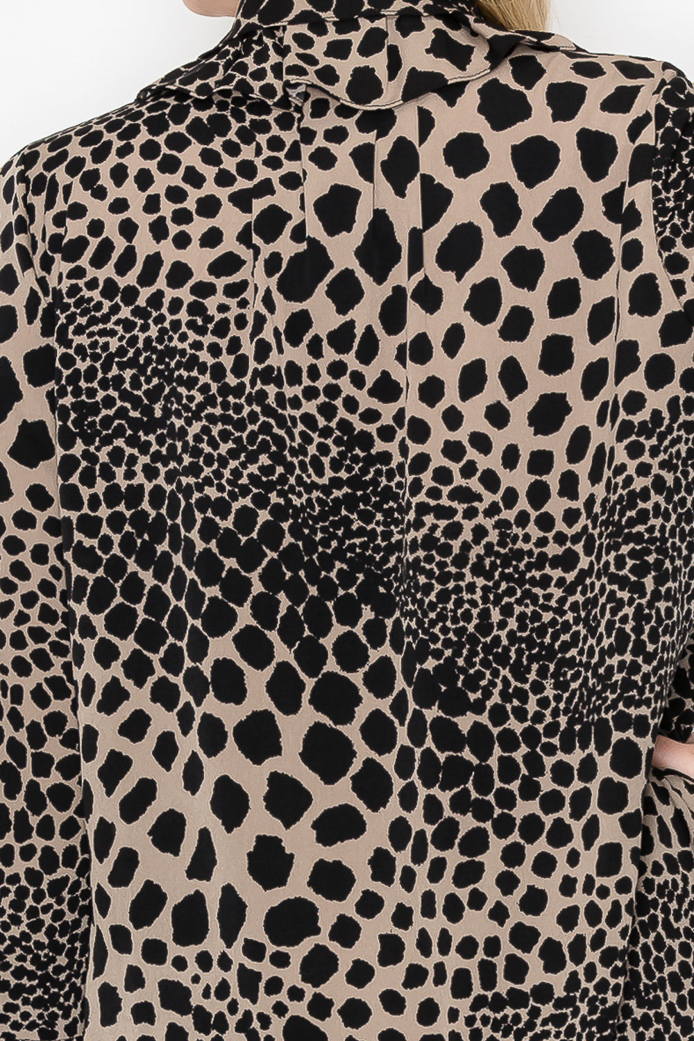 Wynne Woven Animal Print Top