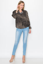 Load image into Gallery viewer, Wynne Woven Animal Print Top