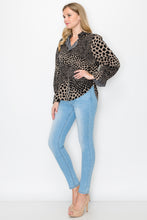 Load image into Gallery viewer, Wynne Woven Animal Print Top