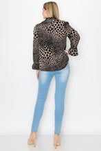 Load image into Gallery viewer, Wynne Woven Animal Print Top