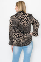 Load image into Gallery viewer, Wynne Woven Animal Print Top