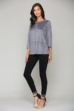 Load image into Gallery viewer, Anita Stretch Suede Top