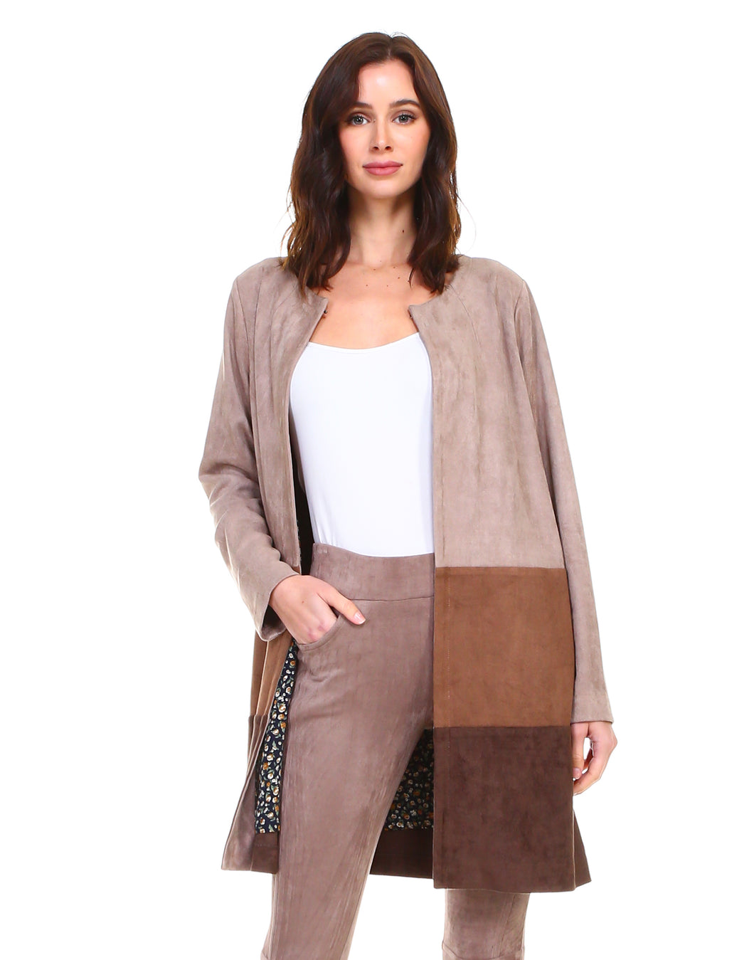 Adella Stretch Suede Jacket