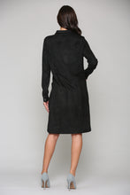 Load image into Gallery viewer, Anne Stretch Suede Shirt Dress