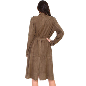 Ariana Suede Trench Coat & Dress