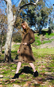 Ariana Suede Trench Coat & Dress