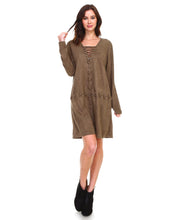 Load image into Gallery viewer, Arica Suede Tunic Dress