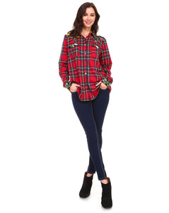 Paige Cotton Plaid Top