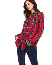 Load image into Gallery viewer, Paige Cotton Plaid Top