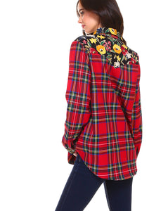 Paige Cotton Plaid Top