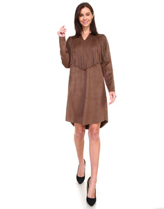 Angie Suede Tunic Dress