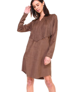 Angie Suede Tunic Dress