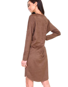 Angie Suede Tunic Dress