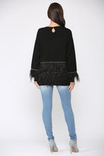 Load image into Gallery viewer, Sally Knitted Sweater with Feathers