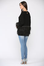 Load image into Gallery viewer, Sally Knitted Sweater with Feathers