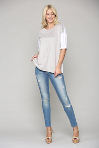 Ali Stretch Suede & Knit Combo