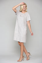 Load image into Gallery viewer, Adelyn Suede Dress with Stitching