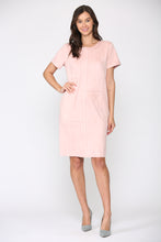 Load image into Gallery viewer, Adelyn Suede Dress with Stitching