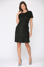 Load image into Gallery viewer, Adelyn Suede Dress with Stitching