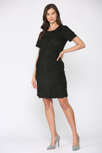 Load image into Gallery viewer, Adelyn Suede Dress with Stitching