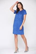 Load image into Gallery viewer, Adelyn Suede Dress with Stitching