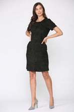 Load image into Gallery viewer, Adelyn Suede Dress with Stitching
