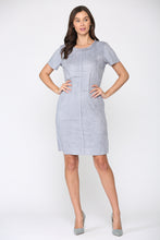 Load image into Gallery viewer, Adelyn Suede Dress with Stitching