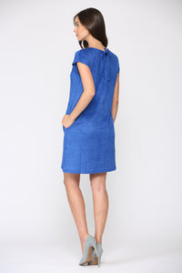 Ariel Suede Dress with Tie Back