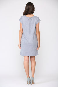 Ariel Suede Dress with Tie Back