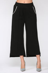 Stella Knit Pant with Diamond Trim