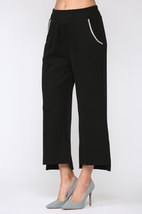 Stella Knit Pant with Diamond Trim